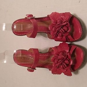 Born Red Flower Heels